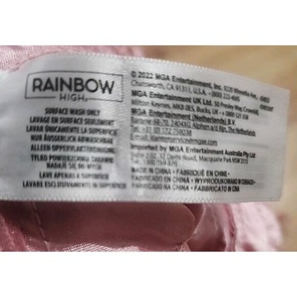 Bella Parker Rainbow High Heel Spider Dress Pink Outfit Dress Clothes Lace Tight - Picture 7 of 9